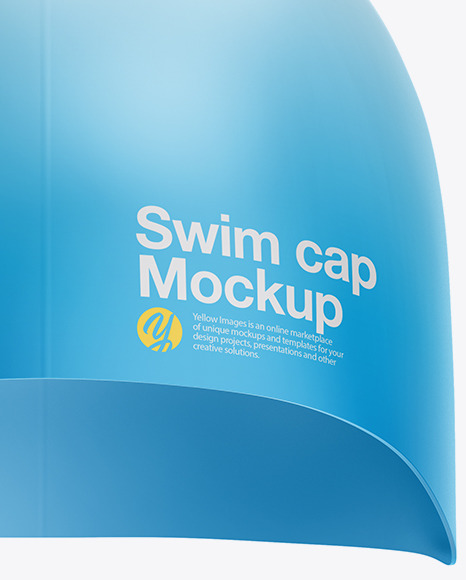 Swimming Cap Mockup In Apparel Mockups On Yellow Images Object Mockups