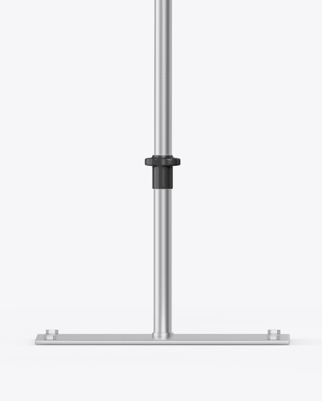 Glossy Convex Flag Mockup PSD #6