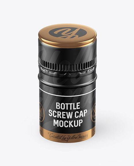 Matte Screw Cap Mockup PSD #2