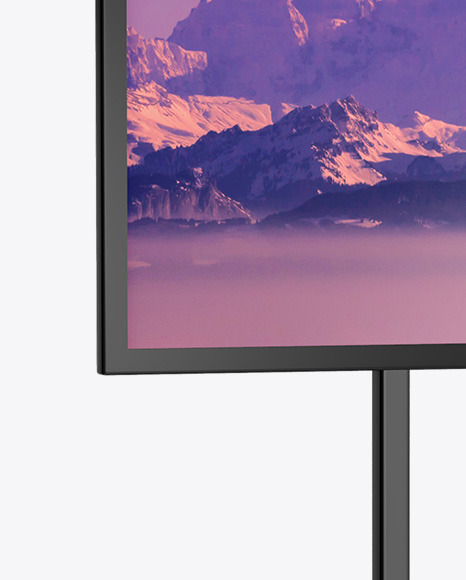 Display Stand Mockup   Half Side View PSD #1