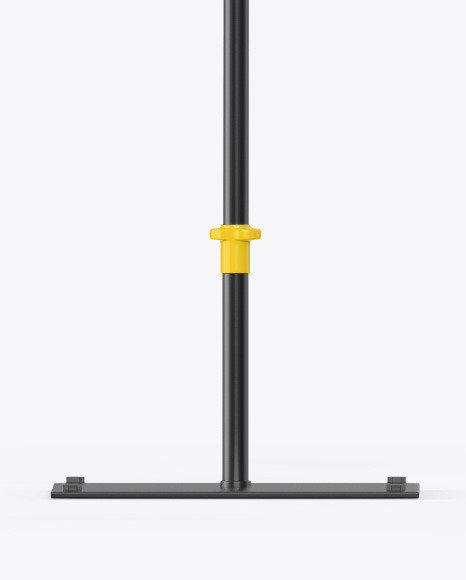 Matte Convex Flag Mockup PSD #6