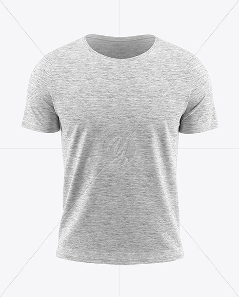 Download Melange Men S T Shirt Mockup In Apparel Mockups On Yellow Images Object Mockups PSD Mockup Templates