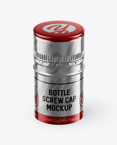 Metallic Screw Cap Mockup PSD #2