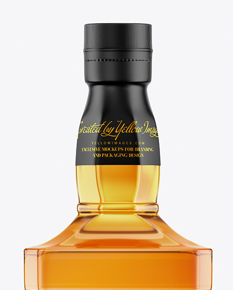 Download Whiskey Bottle Mockup In Bottle Mockups On Yellow Images Object Mockups