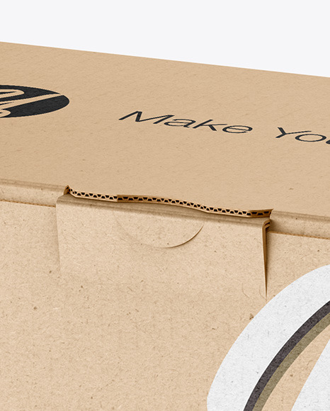 Kraft Paper Box Mockup Kraft Paper Box Mockup