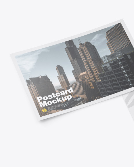 Matte A5 Postcard Mockup PSD #1