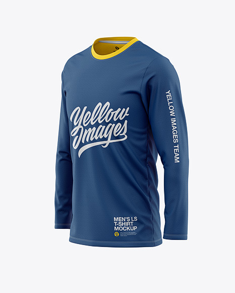 Download Men S Long Sleeve T Shirt Mockup Front Half Side View In Apparel Mockups On Yellow Images Object Mockups Yellowimages Mockups