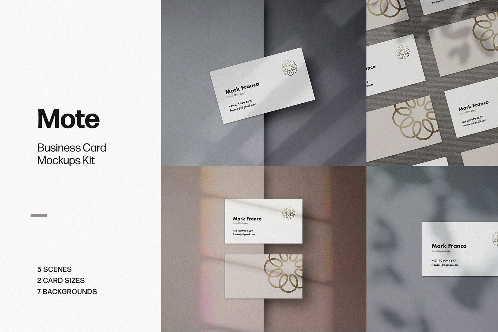 Mote Business Card Mockups In Stationery Mockups On Yellow Images Creative Store