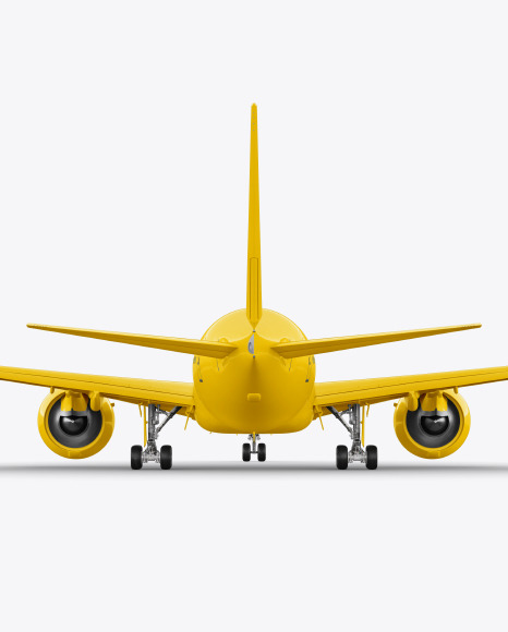 Download Airliner Mockup Back View In Vehicle Mockups On Yellow Images Object Mockups Yellowimages Mockups