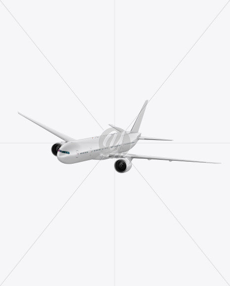 Download Flying Airliner Mockup Half Side View Hero Shot In Vehicle Mockups On Yellow Images Object Mockups PSD Mockup Templates