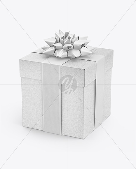 Download Kraft Gift Box Mockup In Box Mockups On Yellow Images Object Mockups