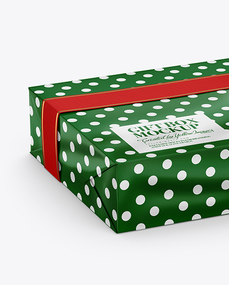 Download Glossy Gift Box Mockup In Box Mockups On Yellow Images Object Mockups