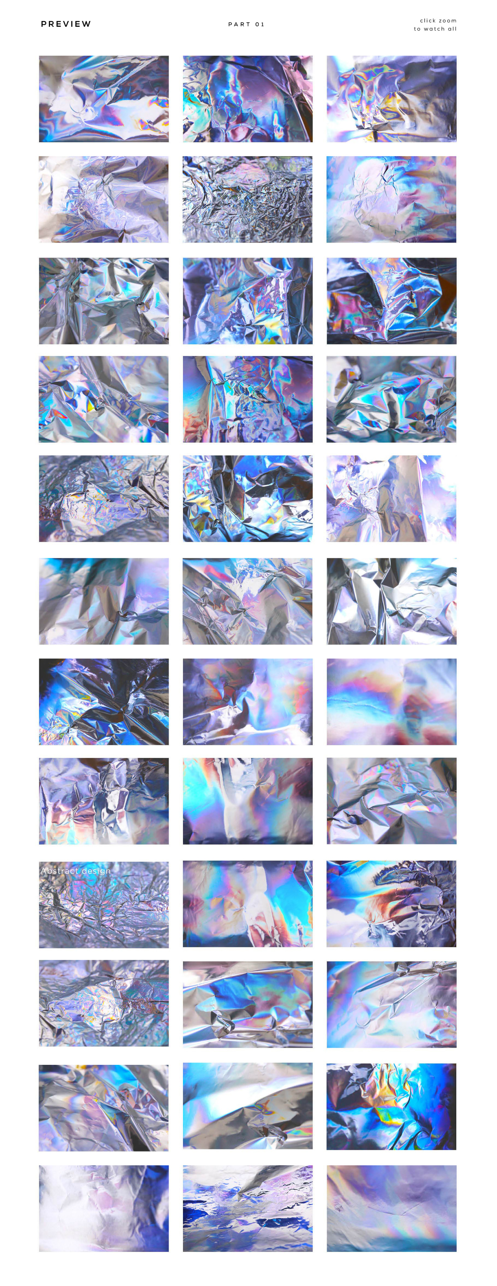 Holographic Foil Textures