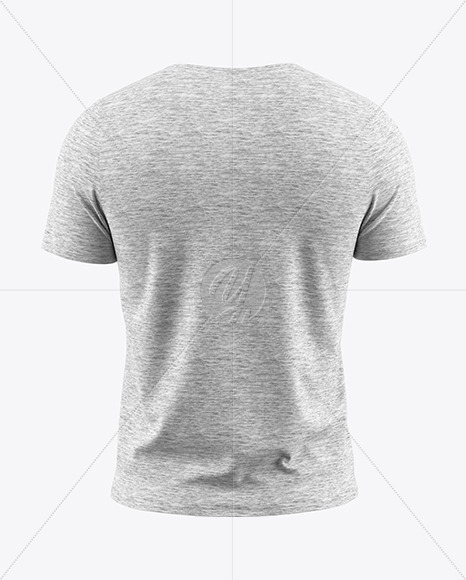 Download Melange Men S T Shirt Mockup In Apparel Mockups On Yellow Images Object Mockups