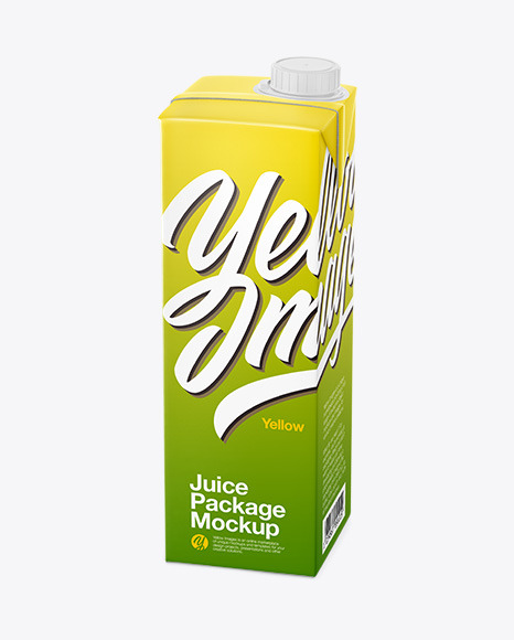 Download Juice Package Mockup Half Side View In Packaging Mockups On Yellow Images Object Mockups Yellowimages Mockups