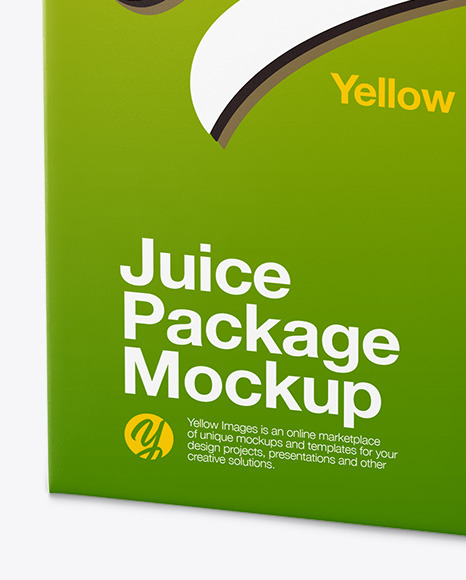 Juice Package Mockup   Half Side View PSD #4