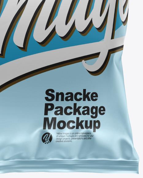 Metallic Snack Package Mockup Metallic Snack Package Mockup