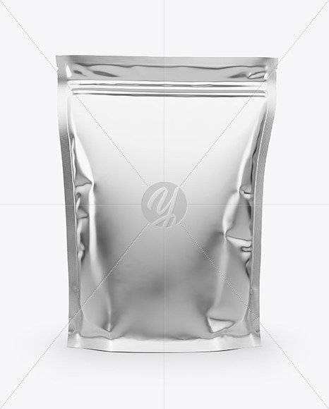 Download Glossy Metallic Stand Up Pouch Mockup In Pouch Mockups On Yellow Images Object Mockups