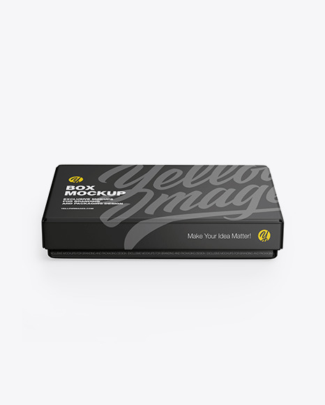 Download Matte Gift Box Mockup In Box Mockups On Yellow Images Object Mockups