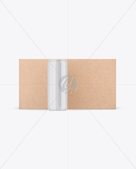 Download Kraft Box With Glossy Can Mockup Designs Zone PSD Mockup Templates