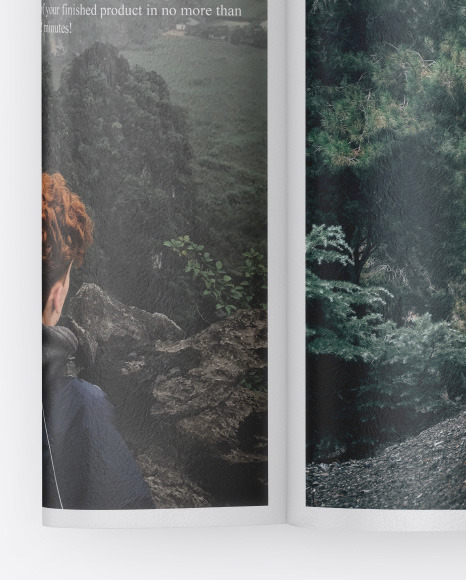 Textured Magazine Mockup PSD #1