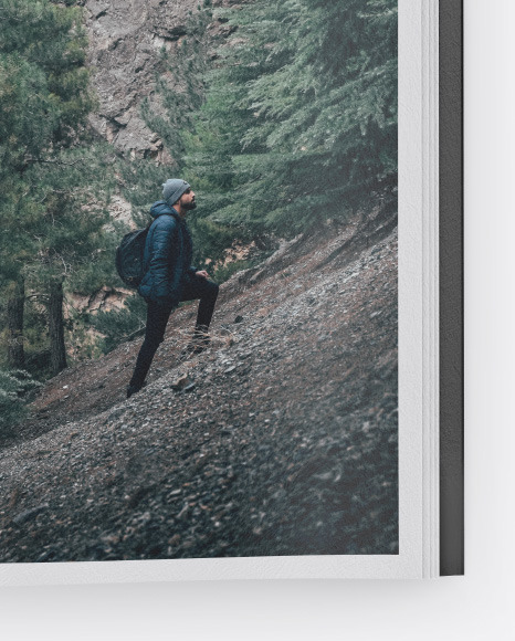 Textured Magazine Mockup PSD #6