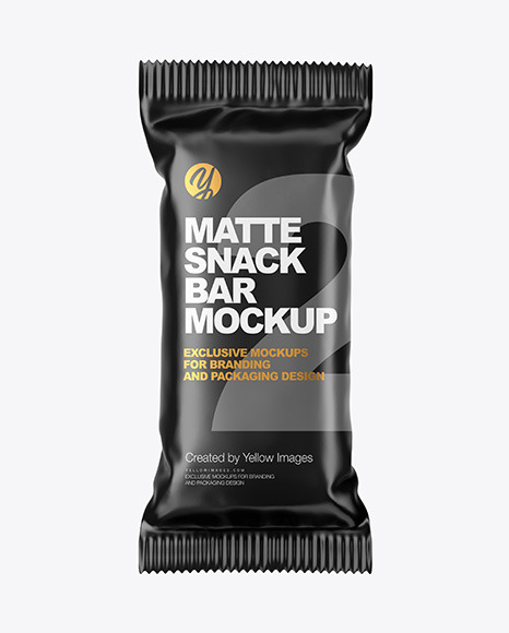 Matte Snack Bar Mockup PSD #2