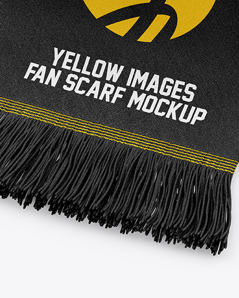 Download Fan Scarf Mockup In Apparel Mockups On Yellow Images Object Mockups