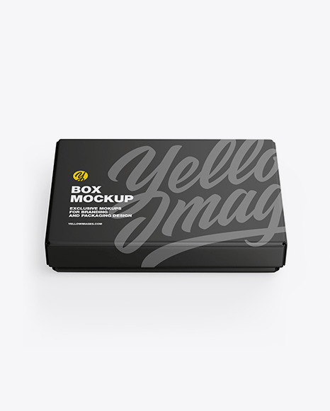 Download Matte Gift Box Mockup In Box Mockups On Yellow Images Object Mockups