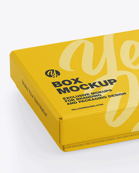 Download Matte Gift Box Mockup In Box Mockups On Yellow Images Object Mockups Yellowimages Mockups