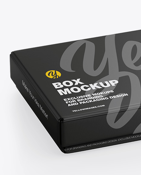 Download Matte Gift Box Mockup In Box Mockups On Yellow Images Object Mockups