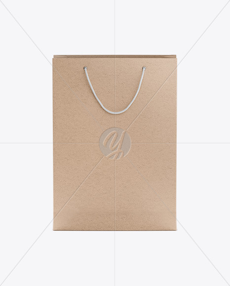 Packaging Black Paper Bag Mockup