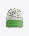 Download Trucker Cap Mockup In Apparel Mockups On Yellow Images Object Mockups