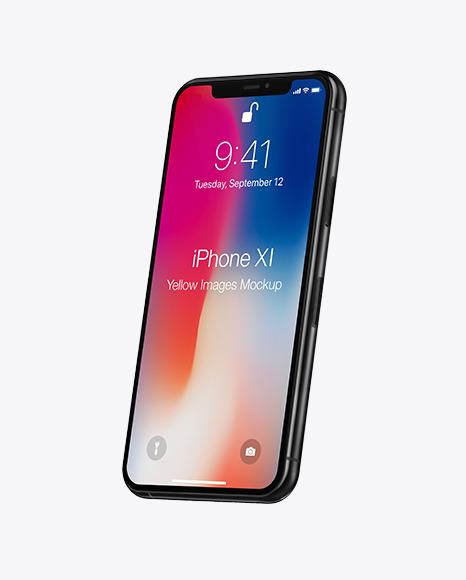 Apple Iphone 11 Pro Mockup In Device Mockups On Yellow Images Object Mockups