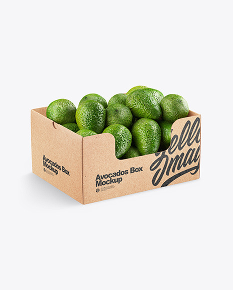 Box With Avocado PSD #4