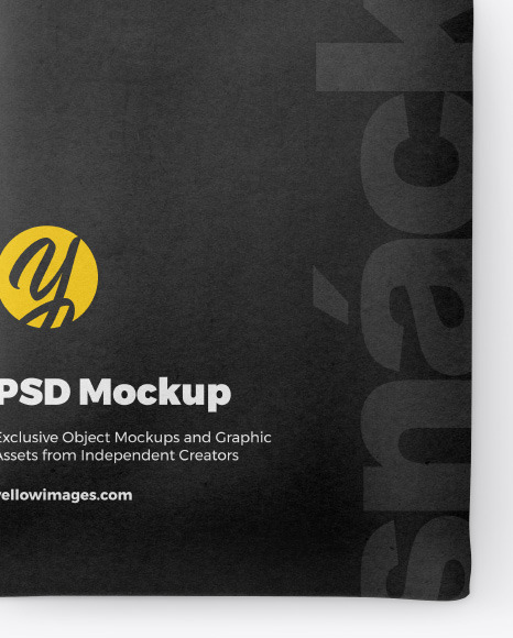 Download Paper Snack Pack Mockup In Packaging Mockups On Yellow Images Object Mockups PSD Mockup Templates