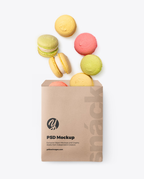 Download Paper Snack Pack Mockup In Packaging Mockups On Yellow Images Object Mockups PSD Mockup Templates