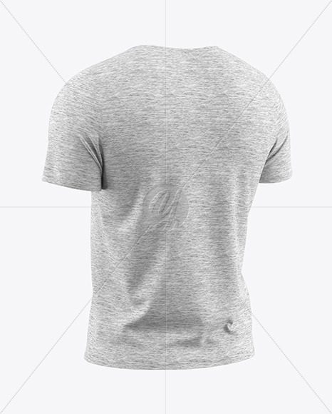 Download Melange Men S T Shirt Mockup In Apparel Mockups On Yellow Images Object Mockups