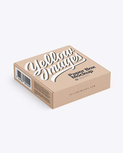 Kraft Box Mockup PSD #2