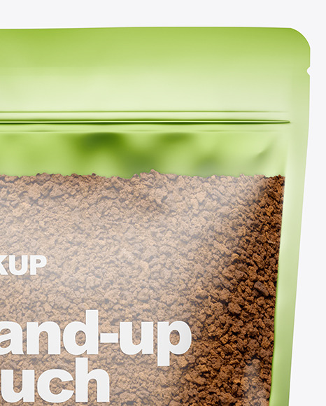 Download Stand Up Pouch W Coffee Mockup In Pouch Mockups On Yellow Images Object Mockups PSD Mockup Templates