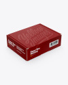 Paper Box Mockup Half Side View