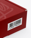Paper Box Mockup Half Side View