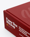 Paper Box Mockup Half Side View