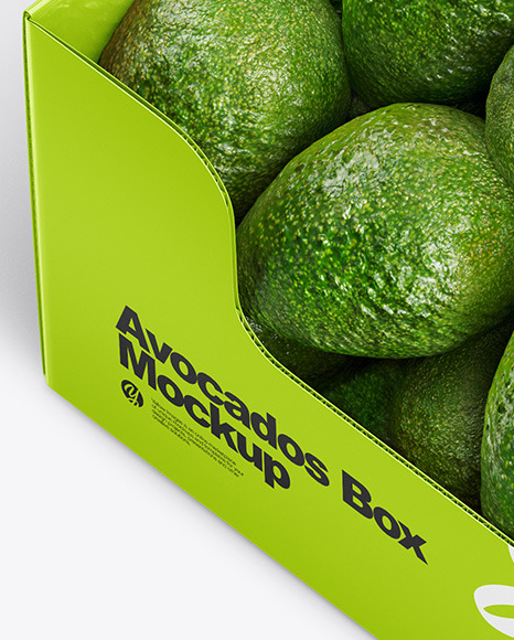 Download Box With Avocado In Box Mockups On Yellow Images Object Mockups Yellowimages Mockups