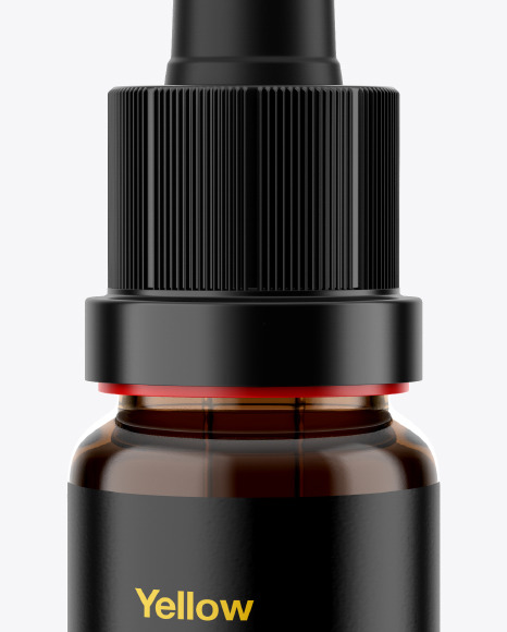 Amber Dropper Bottle Mockup Amber Dropper Bottle Mockup