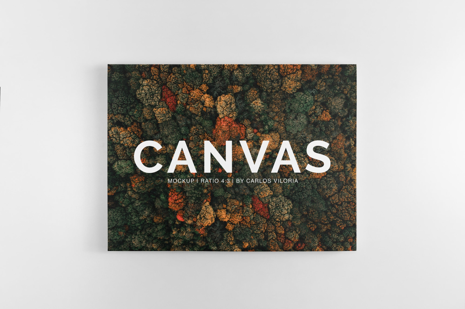 Landscape Canvas Ratio 4x3 Mockup 03 In Indoor Advertising Mockups On Yellow Images Creative Store