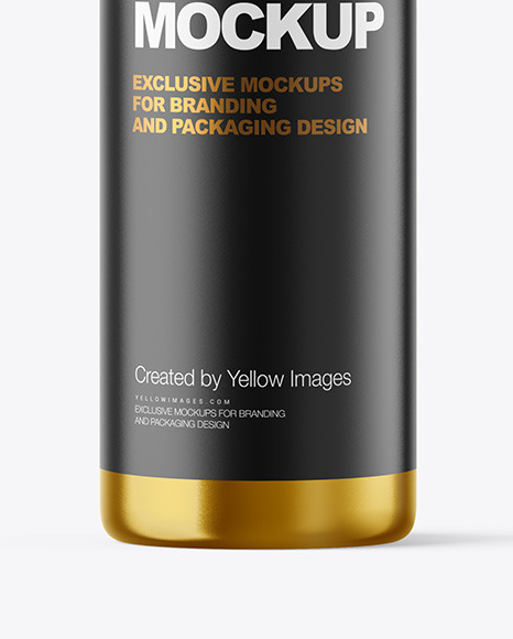 Metallic Cosmetic Bottle Mockup Metallic Cosmetic Bottle Mockup