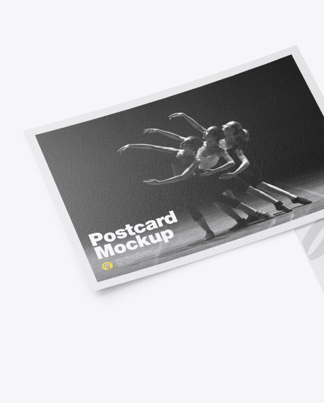 Textured A5 Postcard Mockup PSD #1