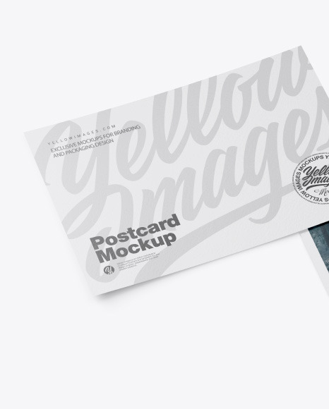 Textured A5 Postcard Mockup PSD #7