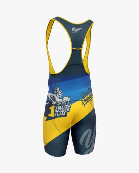 Download Men S Cycling Bib Shorts Mockup In Apparel Mockups On Yellow Images Object Mockups